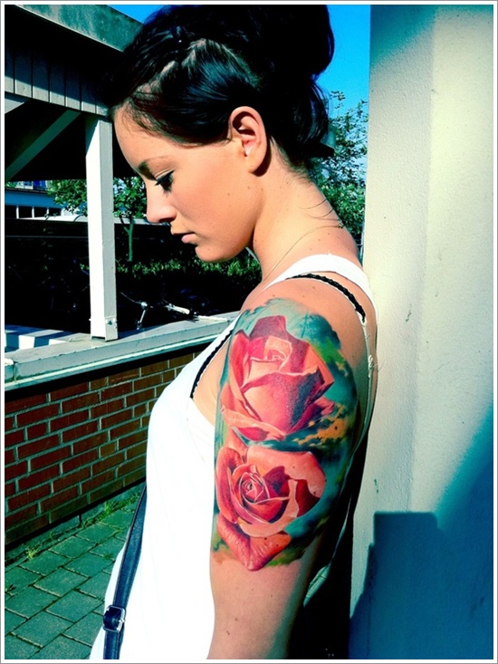 Rose Tattoo Designs (27)