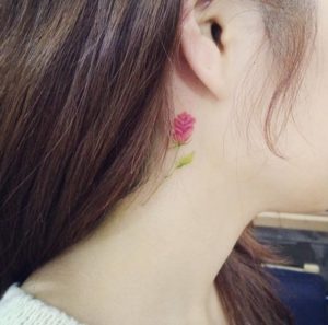 50+ Amazing Behind The Ear Tattoos For Women