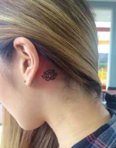 50+ Amazing Behind The Ear Tattoos For Women