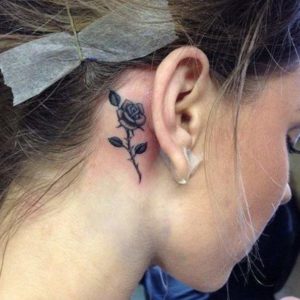 50+ Amazing Behind The Ear Tattoos For Women