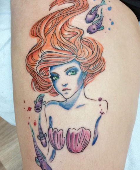 45+ Wonderful Watercolor Tattoos for Women