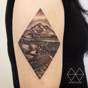 38 Gorgeous Landscape Tattoos Inspired by Nature