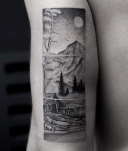 38 Gorgeous Landscape Tattoos Inspired by Nature