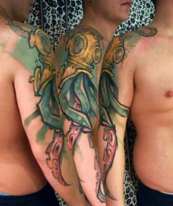 40+ Fascinating Squid and Octopus Tattoo Designs