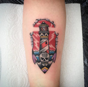 40+ Incredible Lighthouse Tattoo Designs