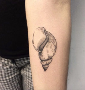45 Beautiful Seashell Tattoos You’ll Love