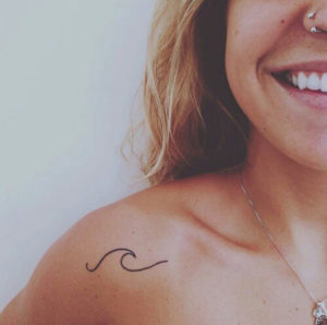 26 Super Simple Wave Tattoo Designs
